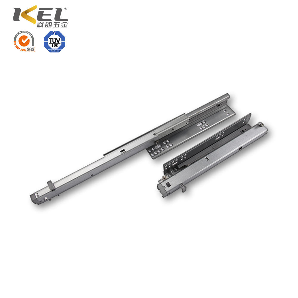 Full extension heavy duty vertical telescopic drawer slide rail bottom mounting drawer rails