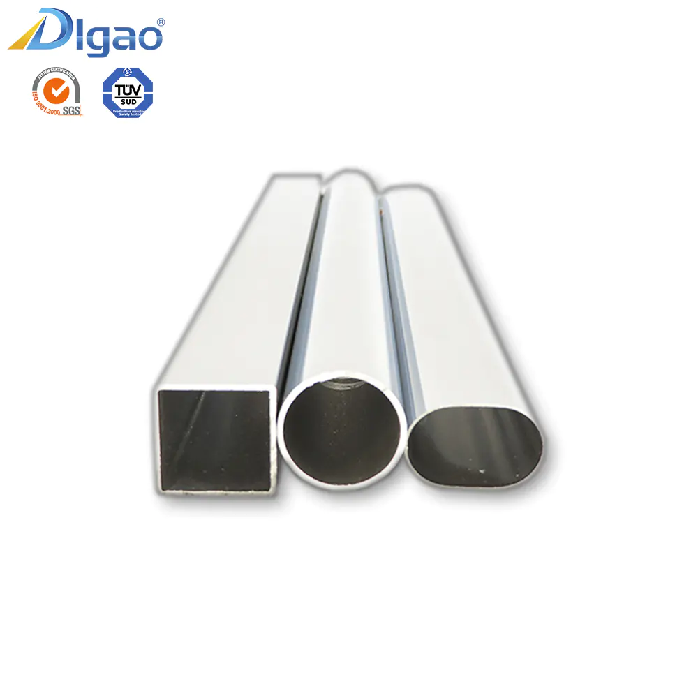 Chrome plated tube small diameter seamless steel pipe cupboard galvanized square pipe