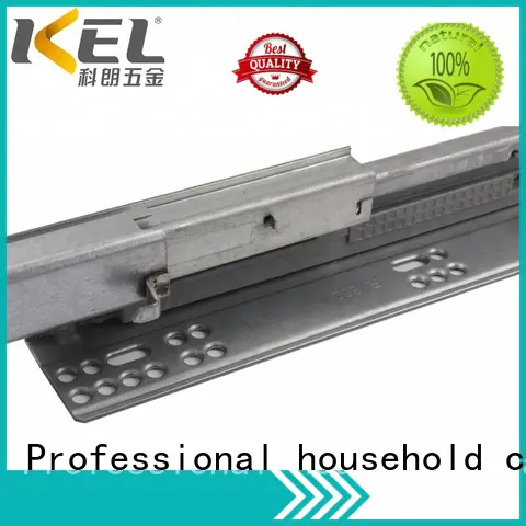 KEL 3-fold soft close heavy duty concealed telescopic kitchen cabinet drawer slide rail machinery
