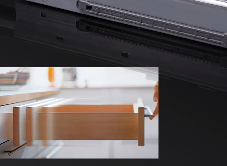 durable soft close drawer runners concealed bulk production for kitchen