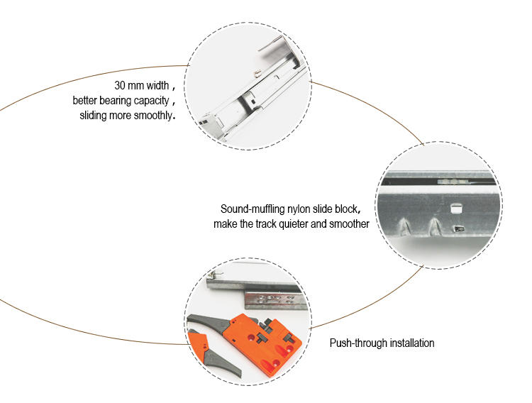 durable soft close drawer hardware OEM for drawer rails DIgao