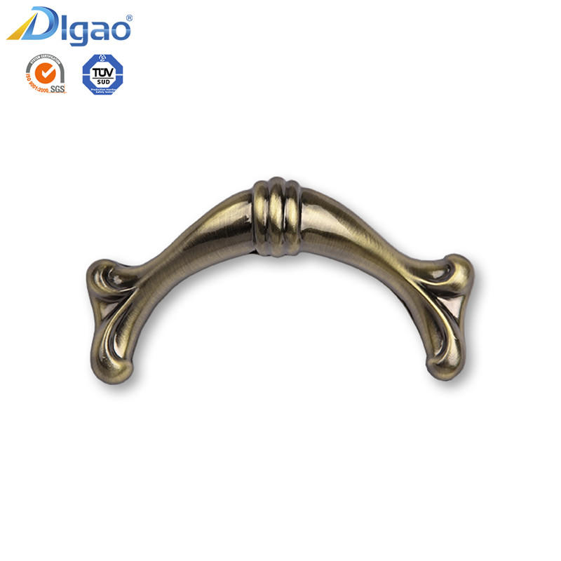 High Quality Zinc Alloy Metal Antique Brass Furniture Cabinet Drawer Handle