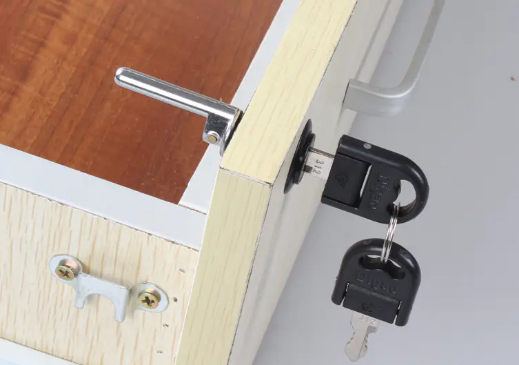 DIgao durable cabinet drawer locks pedestal for drawer