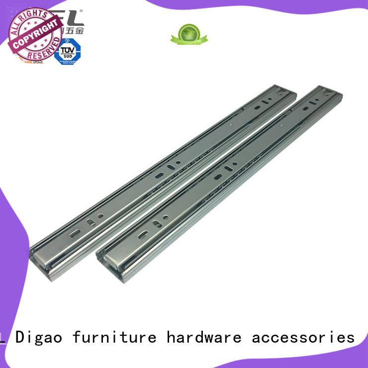 DIgao solid mesh roller drawer slides soft for table