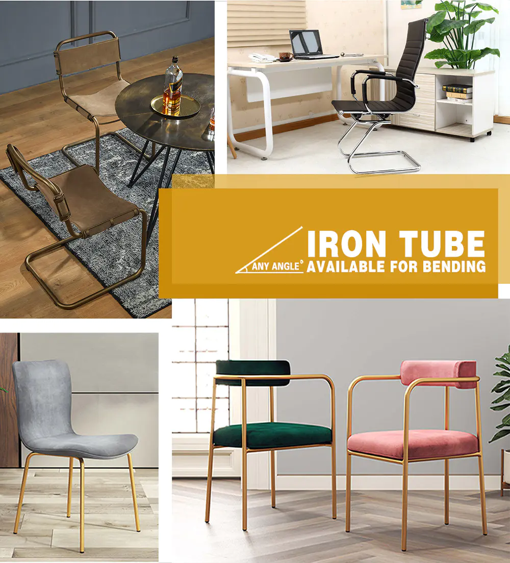 Digao Furniture fittings Chrome Plated Hard Steel Wardrobe Oval Pipe Iron Tube